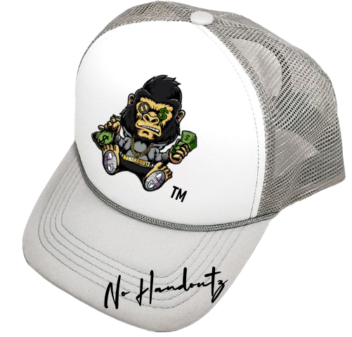 No Handoutz Logo Mesh Trucker Snapback