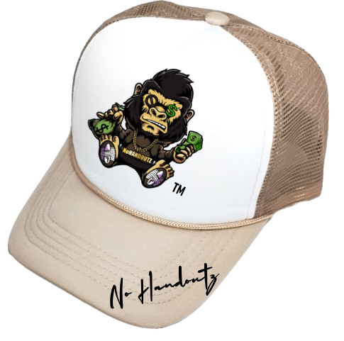 No Handoutz Logo Mesh Trucker Snapback