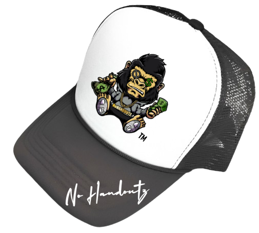 No Handoutz Logo Mesh Trucker Snapback