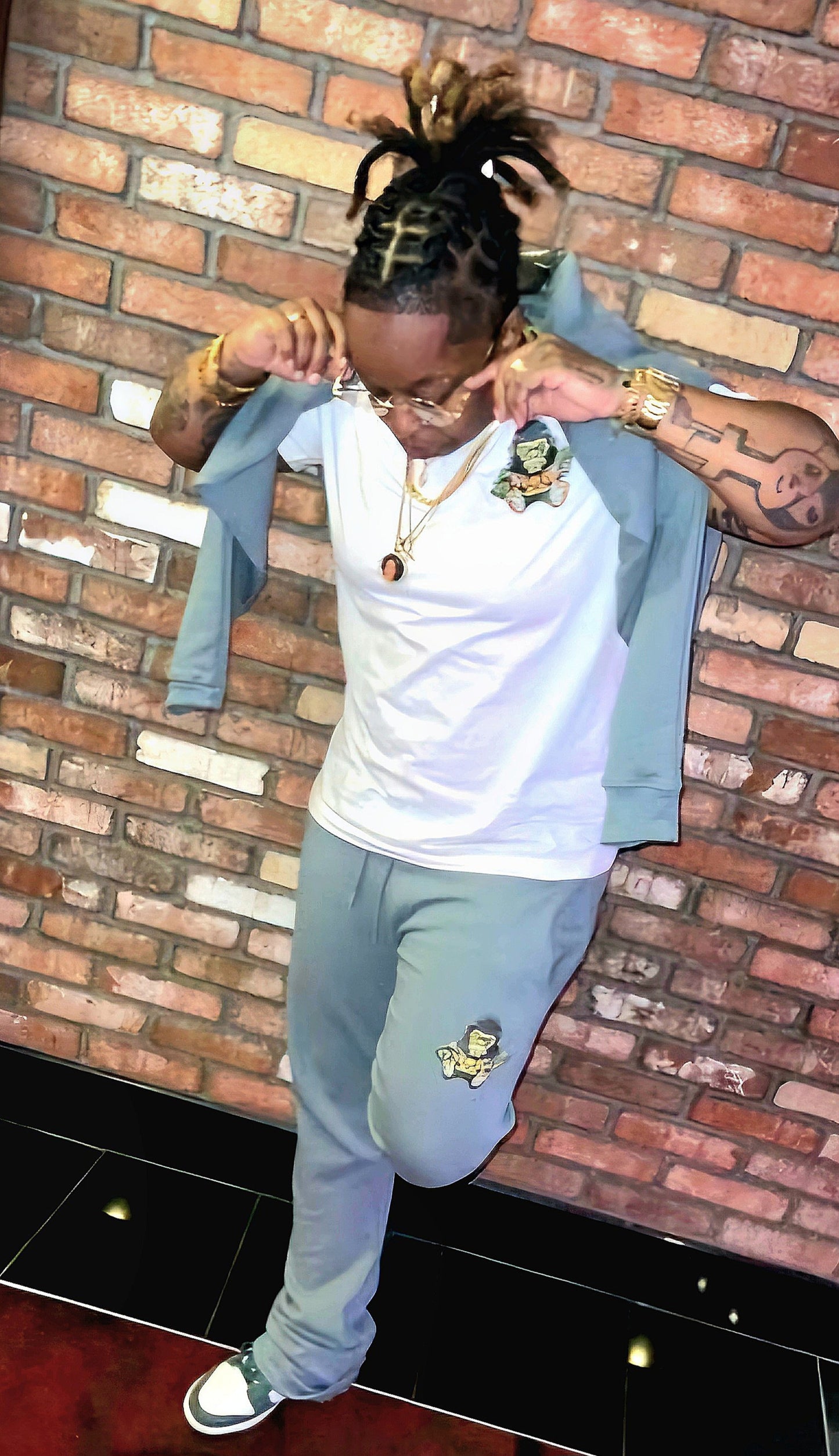 Sea Green No Handoutz Logo Set