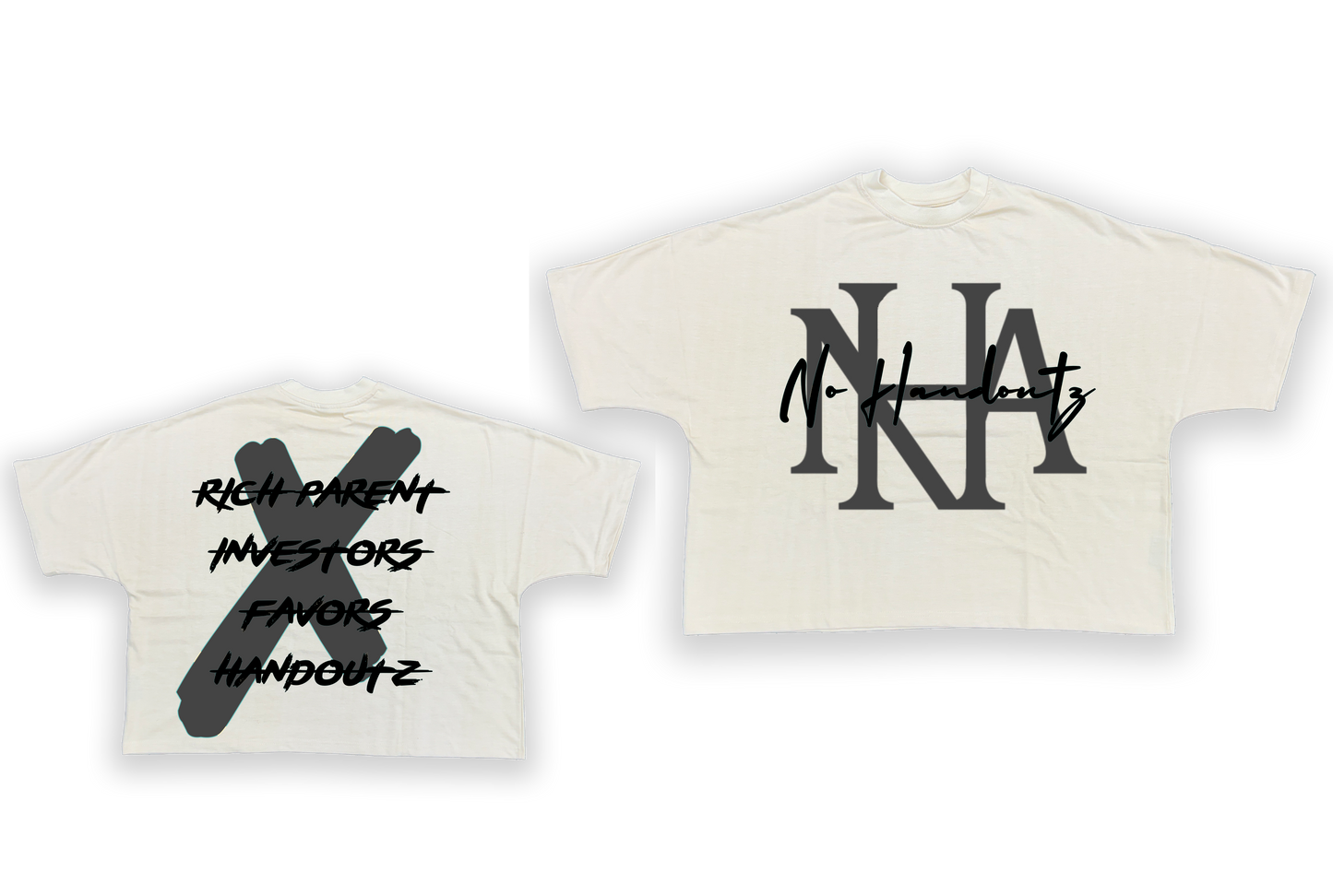 NO HANDOUTZ SIGNATURE BOXY TEE