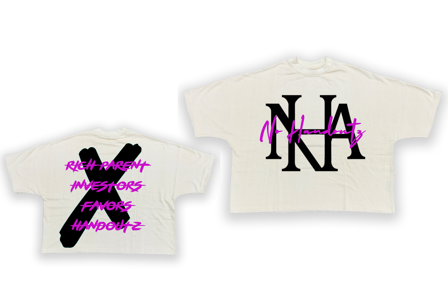 NO HANDOUTZ SIGNATURE BOXY TEE